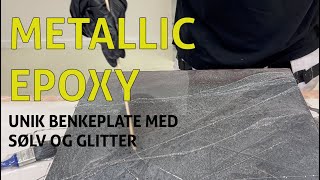 Slik lager du en unik benkeplate med Epoxy [upl. by Htinnek]