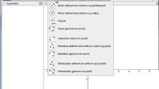 GeoGebra Forklaring til felt og verktøy [upl. by Alor]