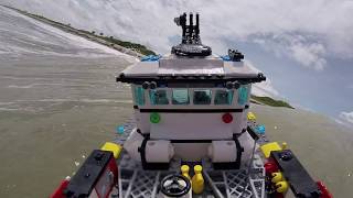 Lego Boat Takes on Epic Tsunamis [upl. by Andres577]