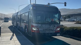 ARTIC SUNDAY SamTrans 835 on Route 110 FULL ROUTE [upl. by Haerdna]