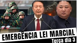 🚨 URGENTE Presidente da Coreia do Sul Declara Lei Marcial [upl. by Harol138]