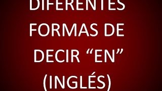 Inglés Americano  Diferentes Formas de Decir En Lección 104 [upl. by Aitnwahs]