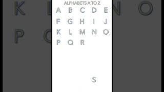 A TO Z ALPHABETS REPEAT AND LEARN  Children Arts [upl. by Evalyn184]