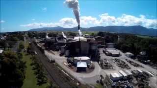 Aerial footage of Sugar Mill at Gordonvale [upl. by Adnol]