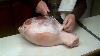 AUTHENTIC Prosciutto Making Process curing trim debone salting drain final slice [upl. by Soble592]