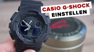 Deutsch Casio GSHOCK EINSTELLEN  Tutorial  FullHD [upl. by Mandell]