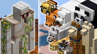 IRON GOLEM VS ANIMALS  MINECRAFT [upl. by Sivla]