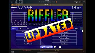 Riffler  Guitar Riff Generator  UPDATED  Lets Check it out  Demo for the iPad [upl. by Avalsorim]