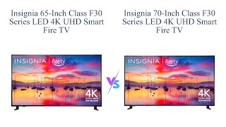 Insignia 65inch vs 70inch LED 4K UHD Smart Fire TV 🔥🖥️ [upl. by Aisaim210]