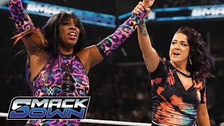 Bayley helps Naomi defeat Candice LeRae SmackDown highlights Oct 25 2024 [upl. by Namrej]