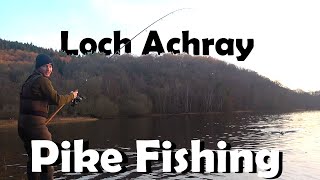 Winter Pike Fishing On Loch Achray Scotland [upl. by Oileduab523]