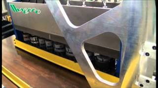 66 Automated Cutting Punching Machine Video of Hollow Metal Doors  WEMOMACHINES [upl. by Tterraj]