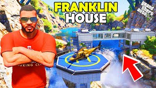 Franklin Upgrade and Build New Quadrillionaire Luxury House In GTA 5  Shinchan and Chop [upl. by Murton740]