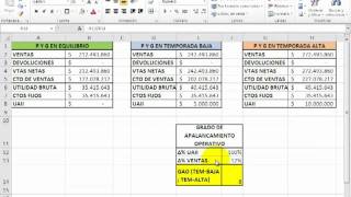 Análisis del GAO  Grado de Apalancamiento Operativo [upl. by Ultann]