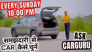 Best SUV in 10 Lakhs ⭐️ Tata Maruti Hyundai Renault Nissan Citroen amp Kia 🔥 Live With CARGURU [upl. by Shani]