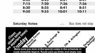 How to Read METRO Bus Schedules [upl. by Esina131]