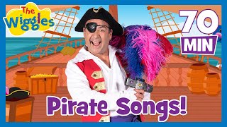 Fun Pirate Songs and Sea Shanties for Kids⛵ The Wiggles amp Captain Feathersword 🪶🏴‍☠️ One Hour [upl. by Laflam139]