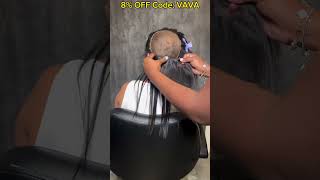 Half Up Half Down Tutorial  Quick Weave  Straight Human Hair Weave [upl. by Einhapets]