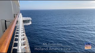 Jour 2  En mer  Croisière Norvège  MS Rotterdam  Holland America Line [upl. by Bekki]