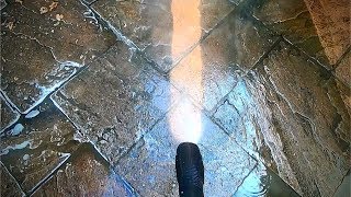 Filthy Patio back to Clean with a Karcher Pressure Washer [upl. by Seraphine]