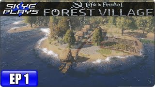 Life Is Feudal Forest Village Lets Play  Gameplay  Ep 1  Medieval City Building Simulation Game [upl. by Trenton]