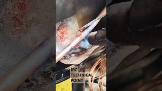 Fridge copper pipe brazing fridgerepair shorts ytshorts shortvideo [upl. by Evey823]