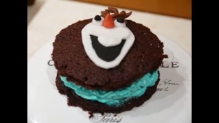 DIY FROZEN Elsa Kekse backen OLAF DER SCHNEEMANN Plätzchen Mini  Torte Buttercreme Teil 2 [upl. by Terpstra856]