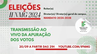 Apuração de votos  Eleições IFNMG 2024 [upl. by Irtimd808]