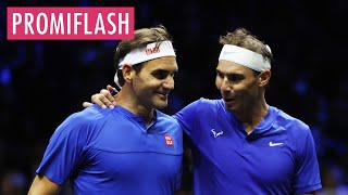 Roger Federer ehrt Rafael Nadal nach Rücktrittsentscheidung [upl. by Gerc831]