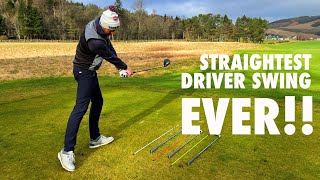 Golf Professional demonstrates EASIEST Driver Swing For Straight Shots [upl. by Eiclud838]