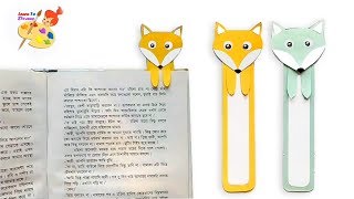 How to make paper bookmarks step by step Easy craft [upl. by Nahtan]