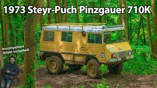 SteyrPuch Pinzgauer 710K and Land Rovers at Cherimont OffRoad [upl. by Ydnil]