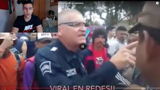 POLICIA MEXICANO LE CALLO LA BOCA A ESTOS HONDUREÑOS [upl. by Nired840]