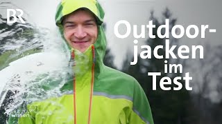 Schutz vor Wind und Regen Outdoorjacken im Test  Gut zu wissen  BR  Test [upl. by Enyalahs]