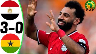 Egypt vs Ghana 30  All Goals and Highlights  2024 🔥 SALAH [upl. by Fiore]