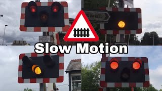 UK Level Crossings In Slow Motion 2016 [upl. by Obie]