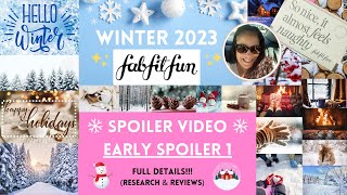 FabFitFun Winter 2023 Spoilers – New  Early Spoiler for Customization 1 [upl. by Ayerf]