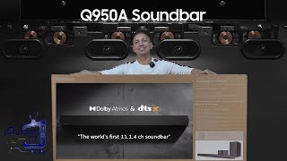 SAMSUNG Q950A SOUNDBAR UNBOXING ESPAÑOL [upl. by Outlaw]