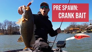 Bass Fishing Pre Spawn Cranking  Claytor Lake Virginia [upl. by Otokam]