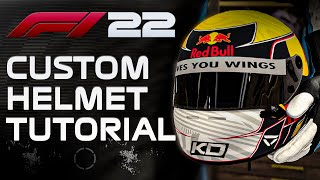 F1 22 CUSTOM HELMET TUTORIAL [upl. by Pammie987]