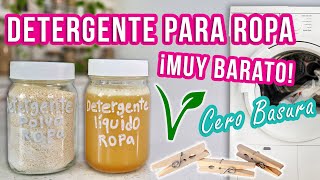 DETERGENTE PARA ROPA CASERO  DIY  MUY BARATO  Mixi [upl. by Ydnam]