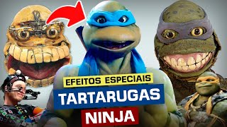 SEGREDOS e evolução dos EFEITOS ESPECIAIS em filmes das TARTARUGAS NINJA especial [upl. by Thamos538]