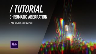 AE TUTORIAL  Chromatic Aberration No Plugins After Effects [upl. by Ylsew]