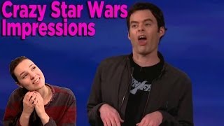 Bill Hader Does Amazingly Weird Star Wars Impressions [upl. by Lechar]