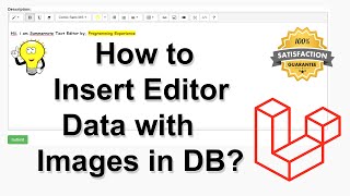 How to Insert the Summernote Editor Content in DB and Upload the Images of Summernote Editor Laravel [upl. by Anerol222]