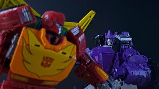 Rodimus Vs Galvatron  Stop Motion  Transformers [upl. by Adnalay]