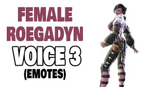 FFXIV Female Roegadyn Voice 3 Emotes [upl. by Tam]