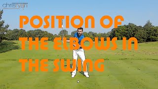 ELBOW POSITION IN THE GOLF SWING [upl. by Odama]