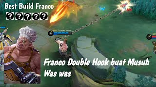 Franco Double Hook Ez win In game  Game play Franco  franco doublehook mobilelegends [upl. by Einnej436]