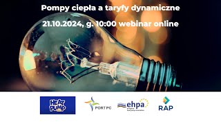 Webinarium Pompy ciepła a taryfy dynamiczne [upl. by Rose603]